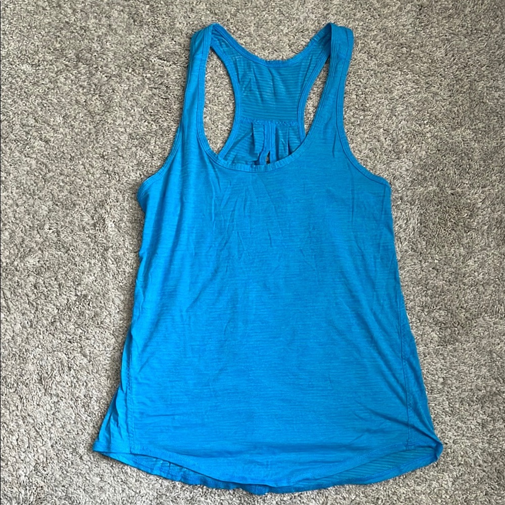 Lululemon Athletica Blue Racerback Tank Top